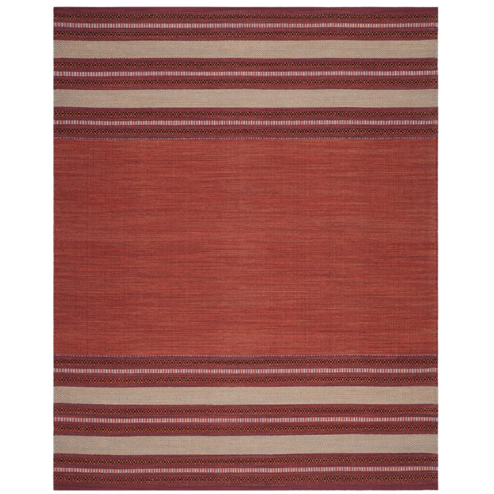 SAFAVIEH Montauk MTK214C Handwoven Red / Ivory Rug Image 1