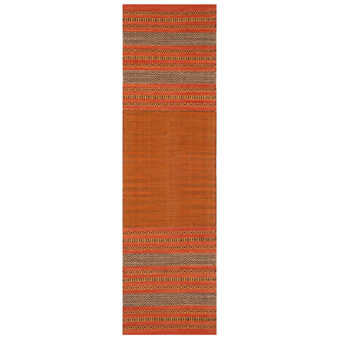 SAFAVIEH Montauk MTK214B Handwoven Orange / Red Rug Image 3