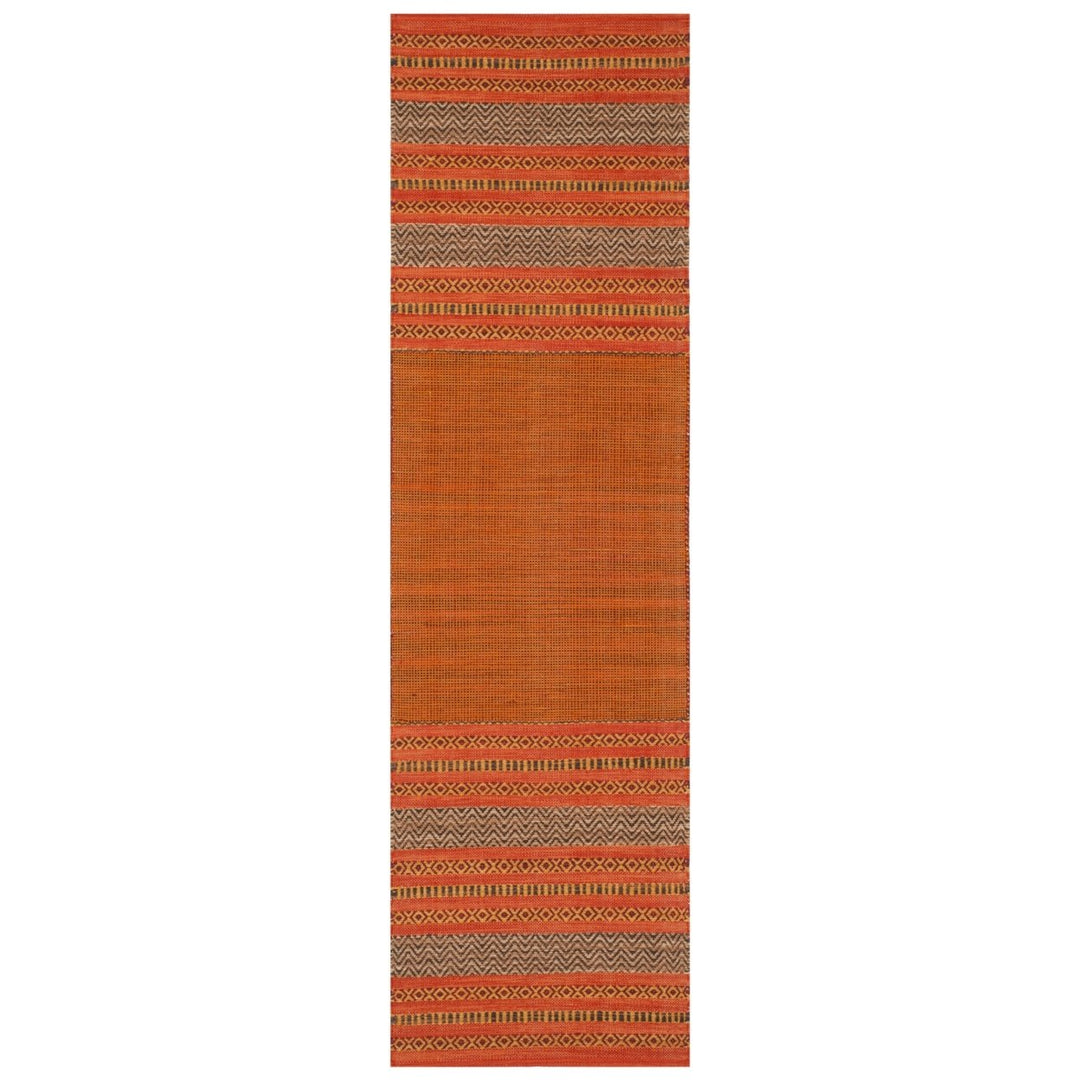 SAFAVIEH Montauk MTK214B Handwoven Orange / Red Rug Image 1