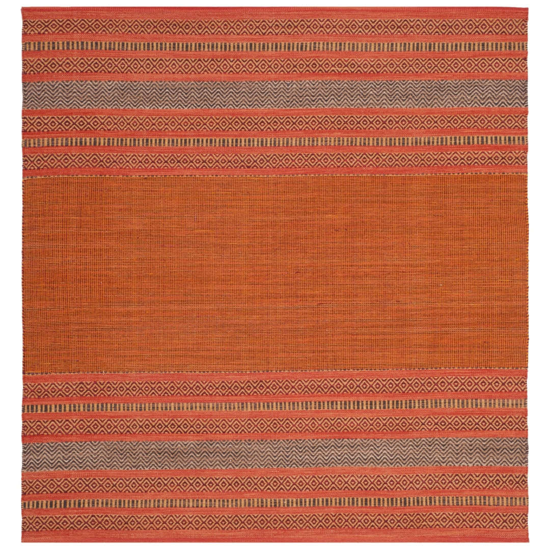 SAFAVIEH Montauk MTK214B Handwoven Orange / Red Rug Image 4