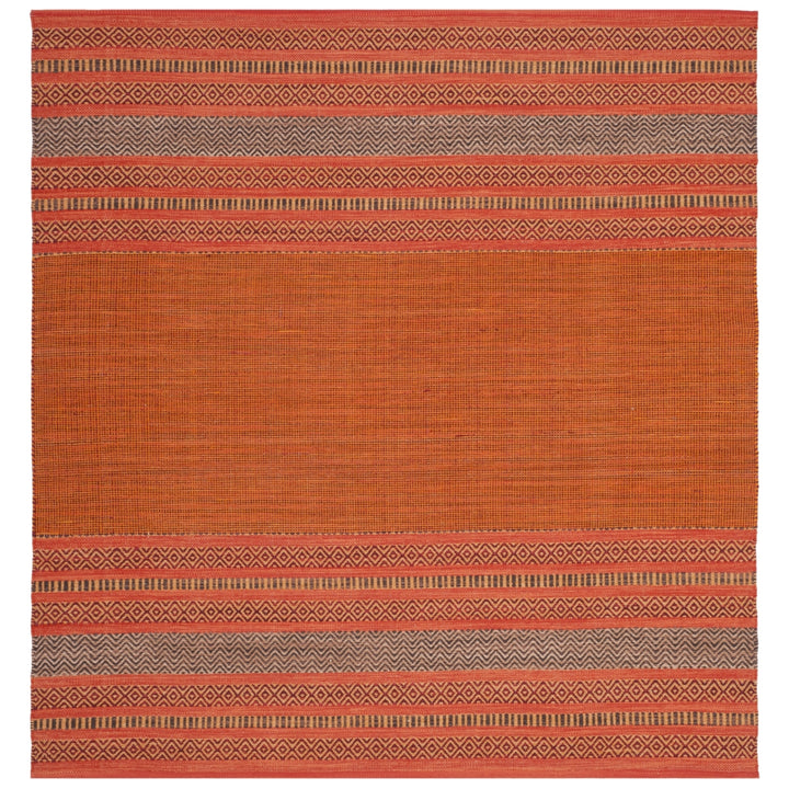 SAFAVIEH Montauk MTK214B Handwoven Orange / Red Rug Image 4