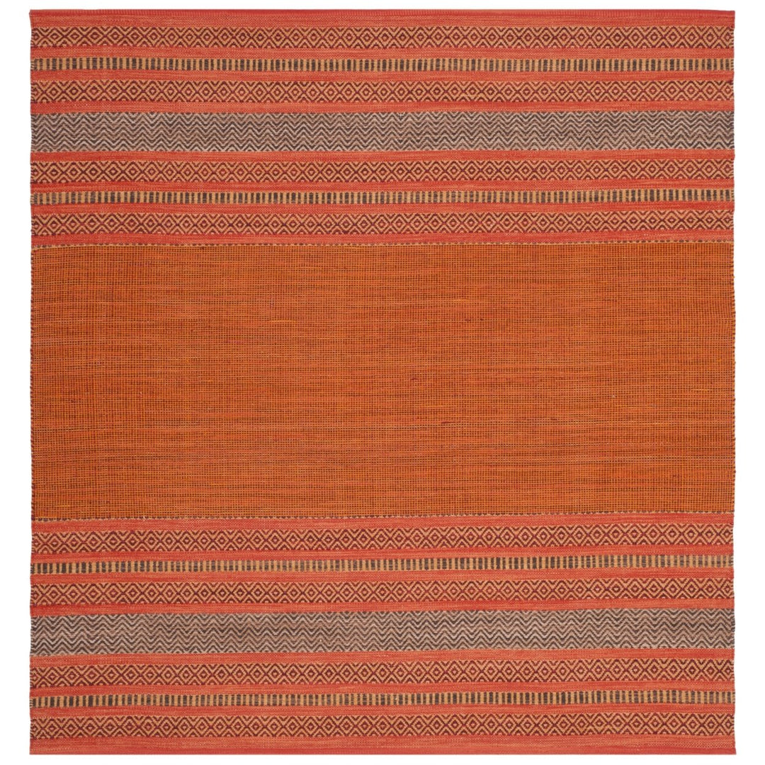 SAFAVIEH Montauk MTK214B Handwoven Orange / Red Rug Image 1