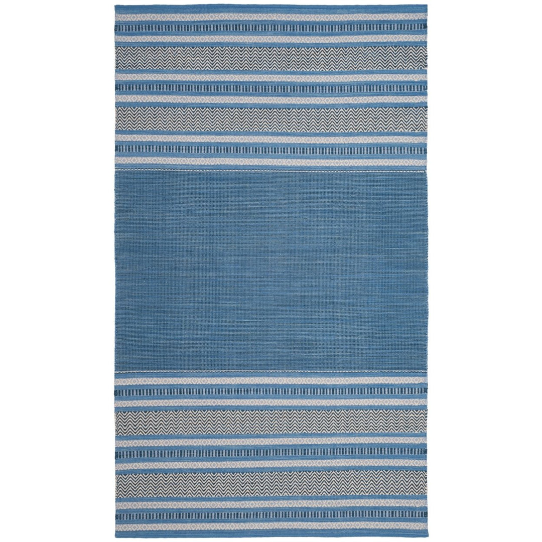 SAFAVIEH Montauk MTK214A Handwoven Blue / Grey Rug Image 1