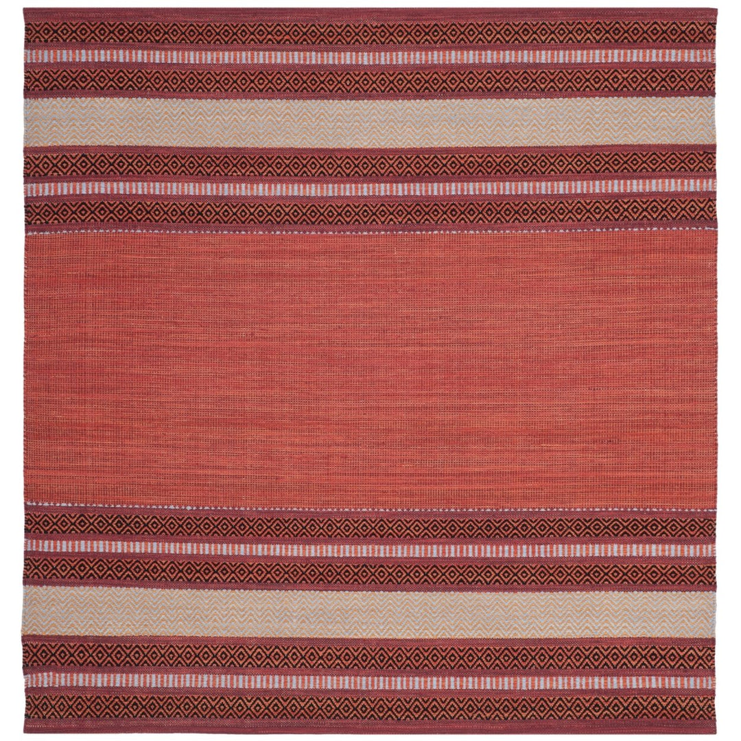 SAFAVIEH Montauk MTK214C Handwoven Red / Ivory Rug Image 1