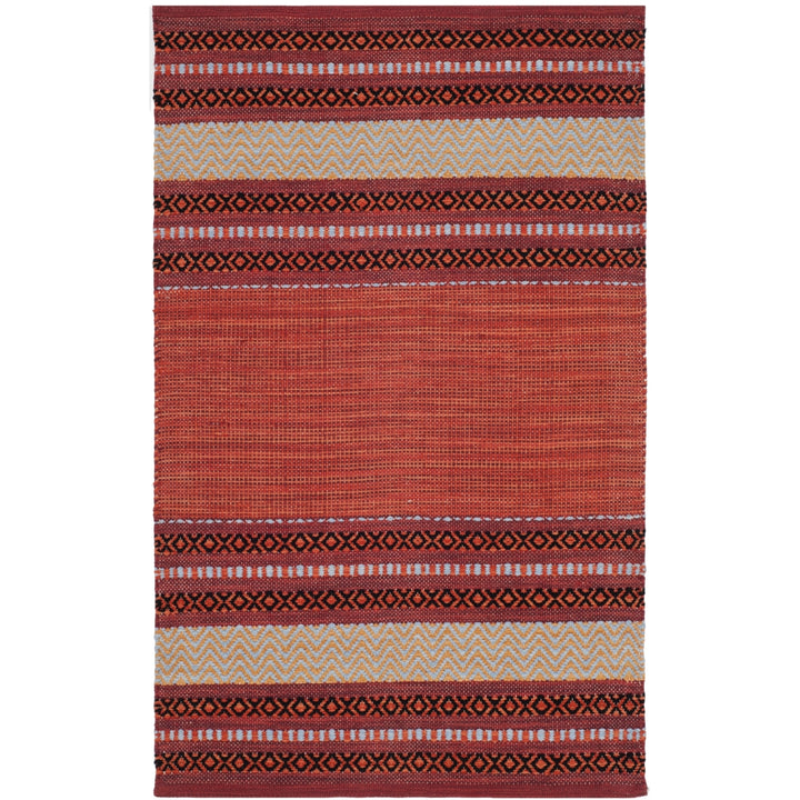 SAFAVIEH Montauk MTK214C Handwoven Red / Ivory Rug Image 6