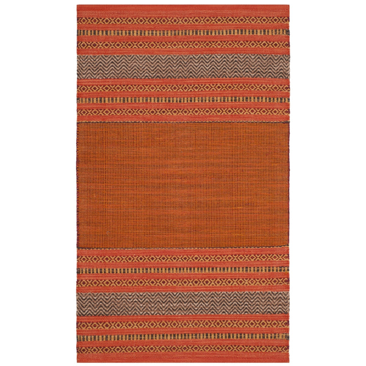 SAFAVIEH Montauk MTK214B Handwoven Orange / Red Rug Image 7