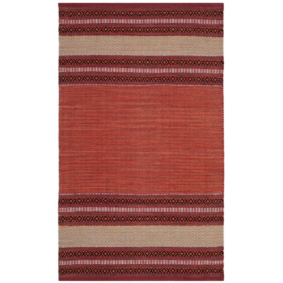 SAFAVIEH Montauk MTK214C Handwoven Red / Ivory Rug Image 7