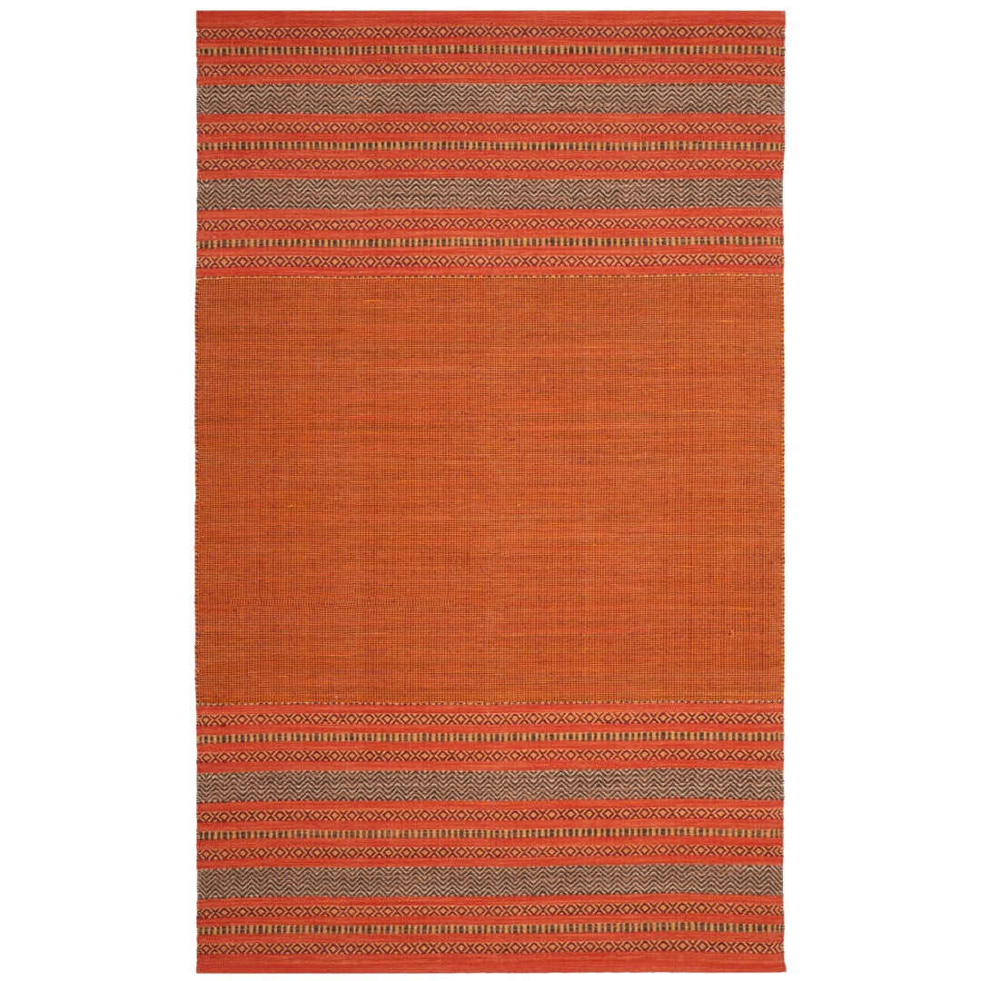 SAFAVIEH Montauk MTK214B Handwoven Orange / Red Rug Image 8