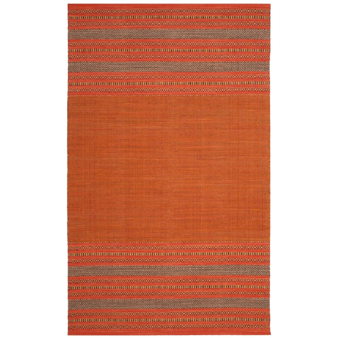 SAFAVIEH Montauk MTK214B Handwoven Orange / Red Rug Image 1