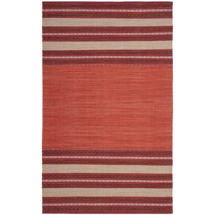 SAFAVIEH Montauk MTK214C Handwoven Red / Ivory Rug Image 8