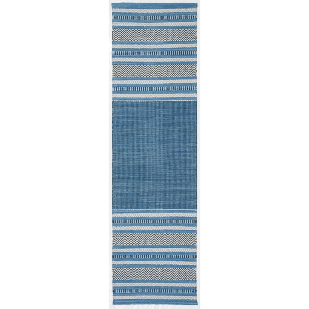 SAFAVIEH Montauk MTK214A Handwoven Blue / Grey Rug Image 3