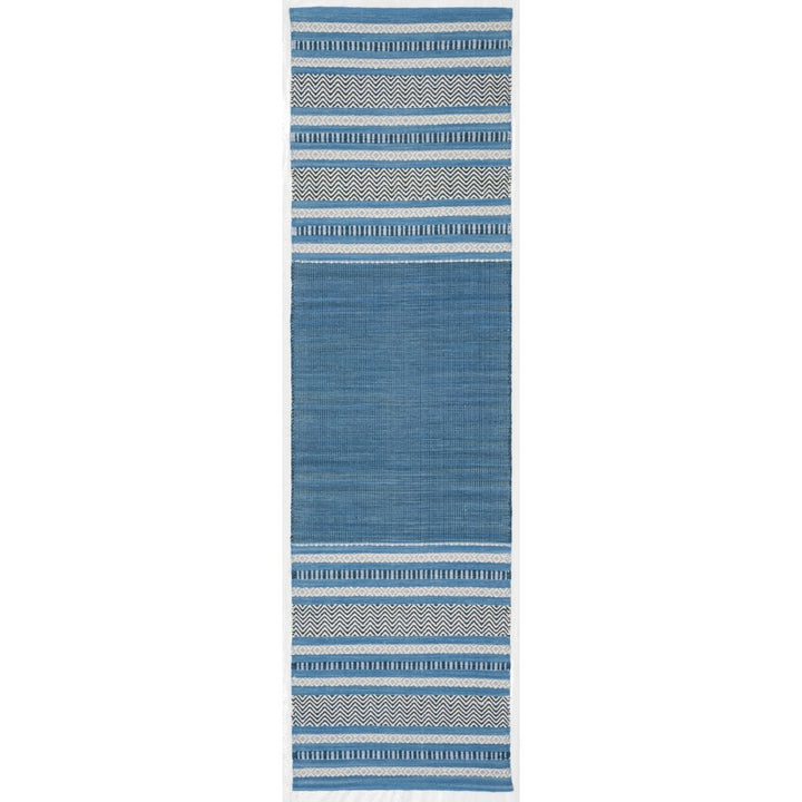 SAFAVIEH Montauk MTK214A Handwoven Blue / Grey Rug Image 1