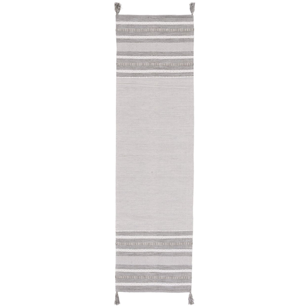 SAFAVIEH Montauk MTK214F Handwoven Grey / Ivory Rug Image 1