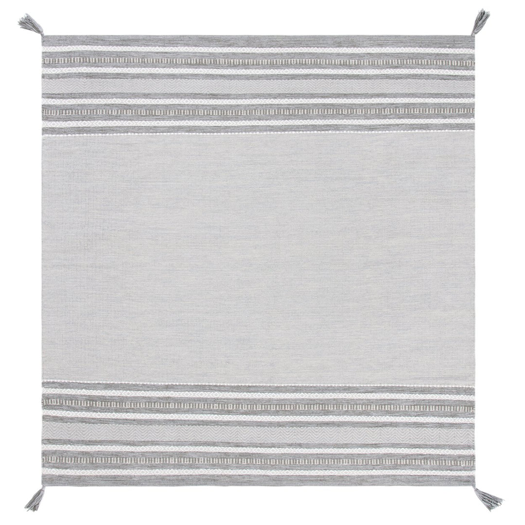 SAFAVIEH Montauk MTK214F Handwoven Grey / Ivory Rug Image 1