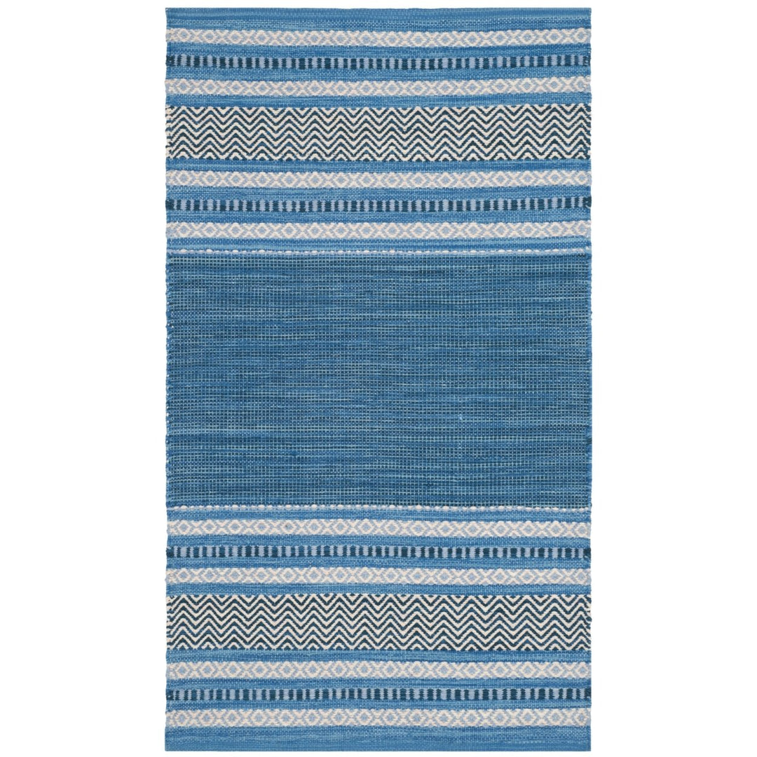 SAFAVIEH Montauk MTK214A Handwoven Blue / Grey Rug Image 6