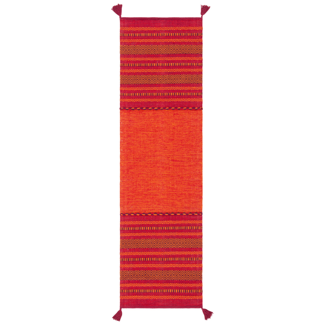 SAFAVIEH Montauk MTK215A Handwoven Orange / Red Rug Image 3