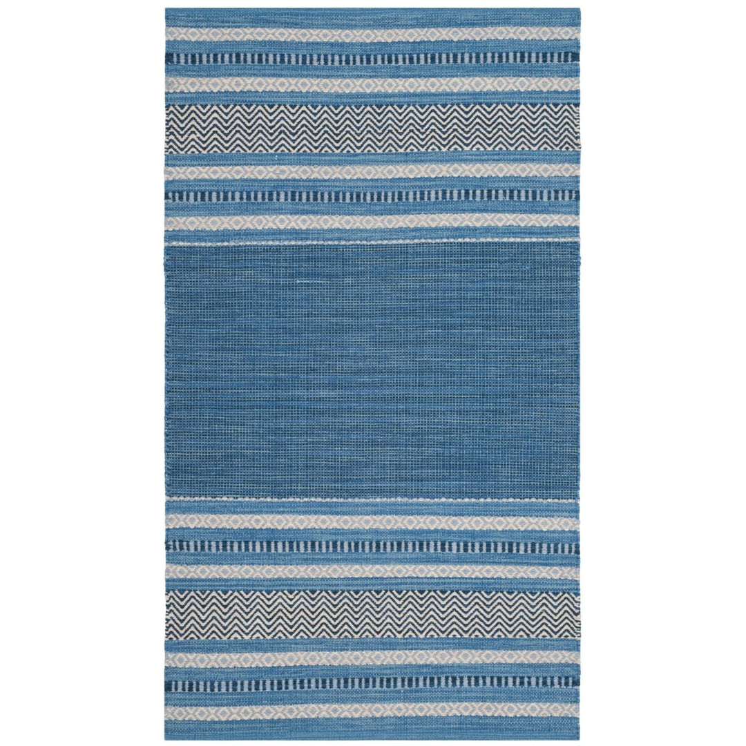 SAFAVIEH Montauk MTK214A Handwoven Blue / Grey Rug Image 7