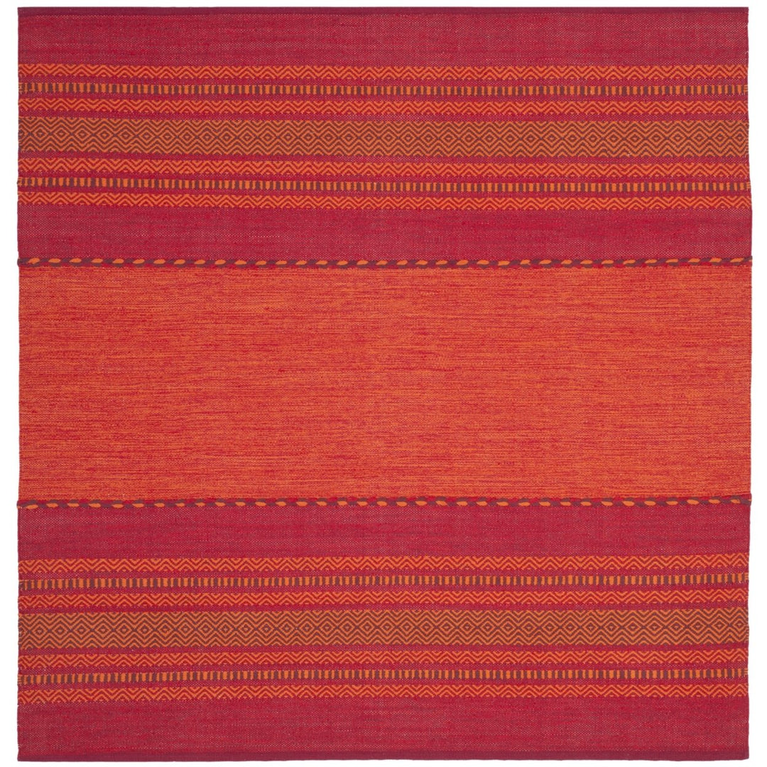 SAFAVIEH Montauk MTK215A Handwoven Orange / Red Rug Image 4