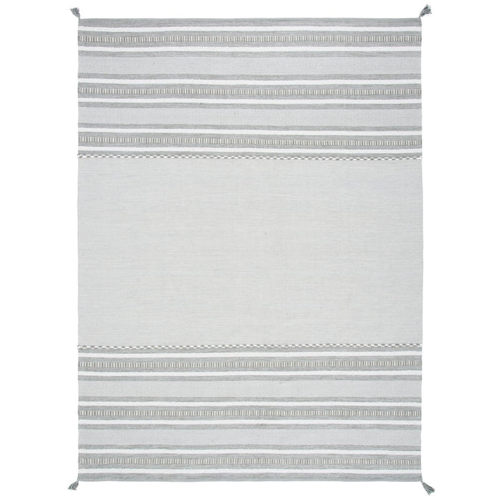 SAFAVIEH Montauk MTK215F Handwoven Grey / Ivory Rug Image 1