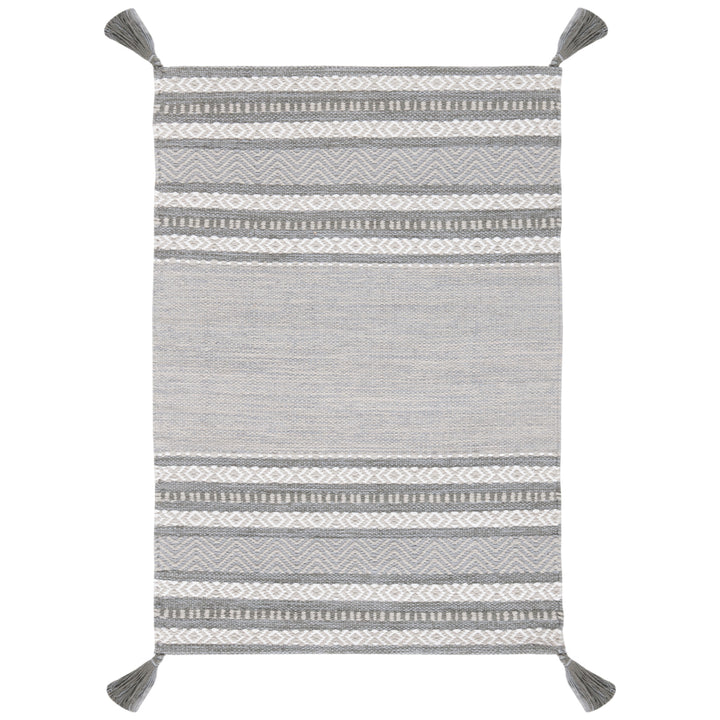 SAFAVIEH Montauk MTK214F Handwoven Grey / Ivory Rug Image 8