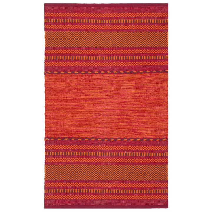 SAFAVIEH Montauk MTK215A Handwoven Orange / Red Rug Image 6