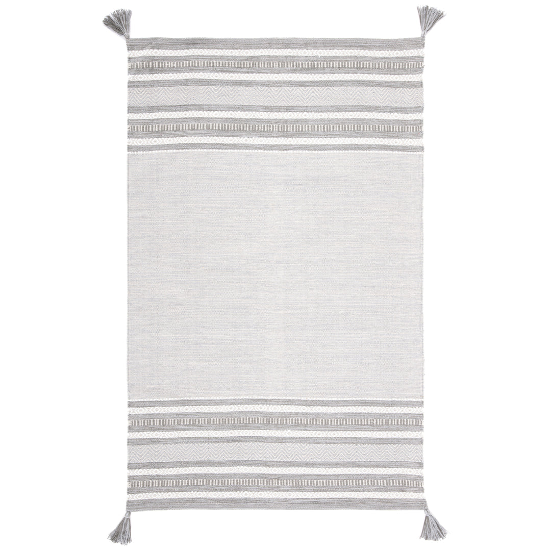 SAFAVIEH Montauk MTK214F Handwoven Grey / Ivory Rug Image 9