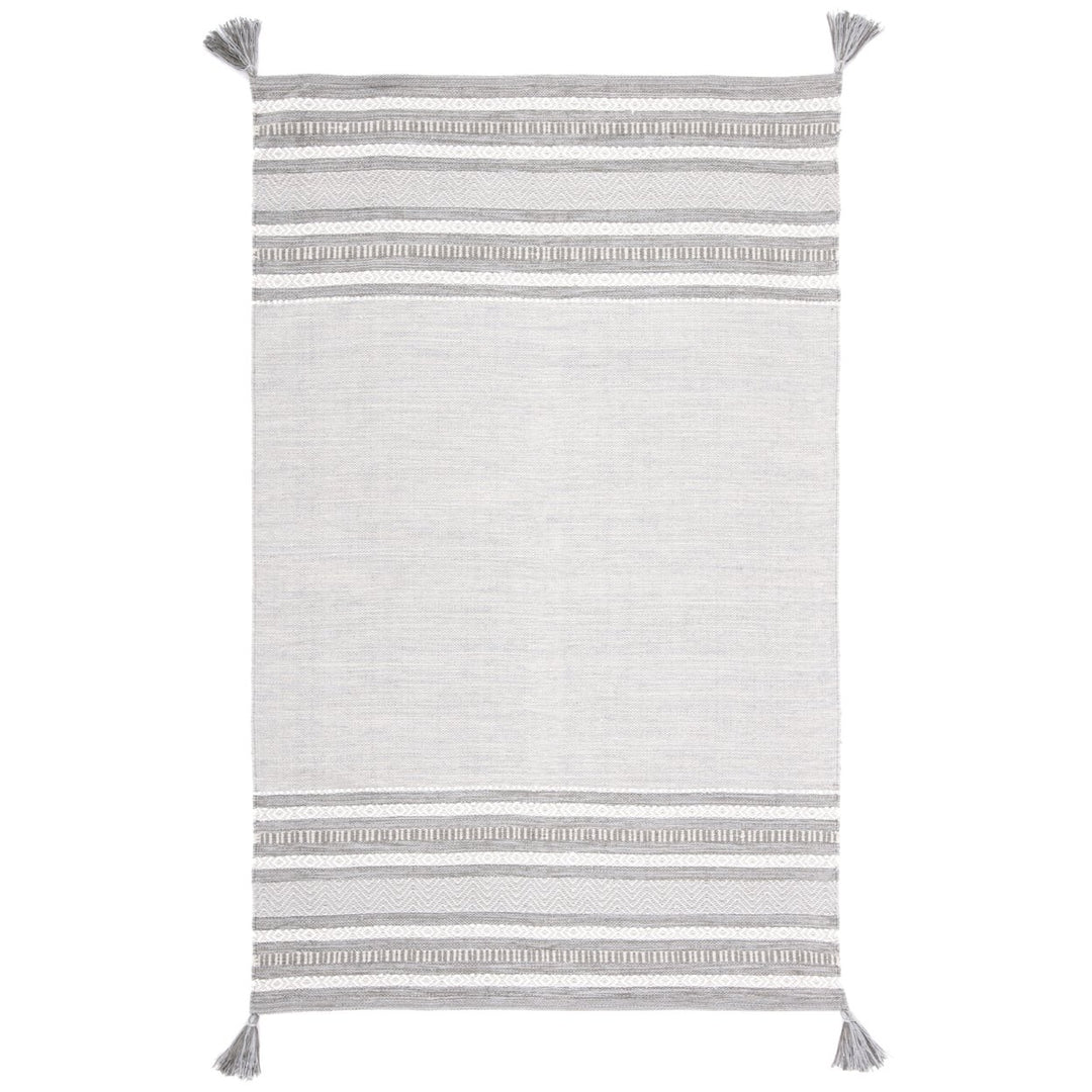 SAFAVIEH Montauk MTK214F Handwoven Grey / Ivory Rug Image 1