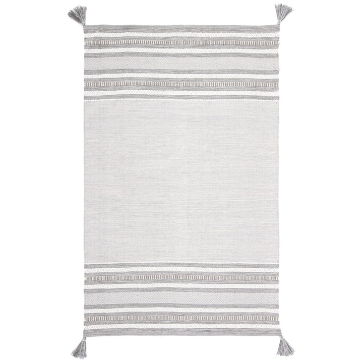 SAFAVIEH Montauk MTK214F Handwoven Grey / Ivory Rug Image 1