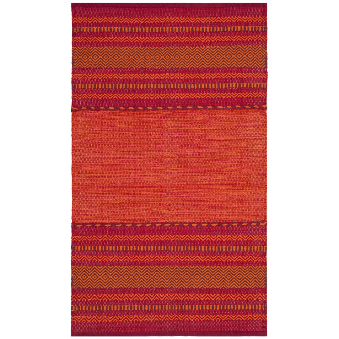 SAFAVIEH Montauk MTK215A Handwoven Orange / Red Rug Image 7