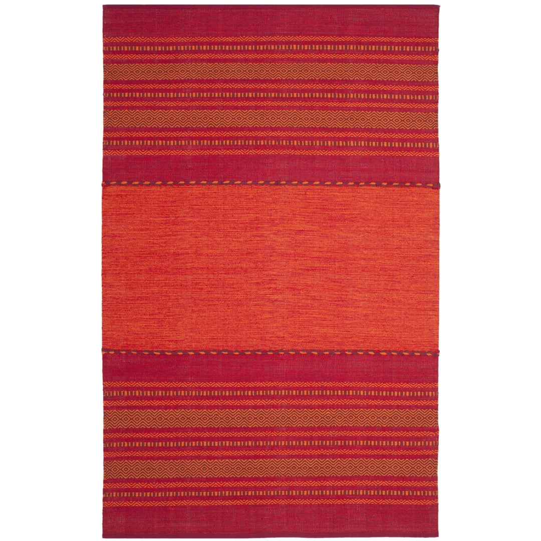 SAFAVIEH Montauk MTK215A Handwoven Orange / Red Rug Image 8