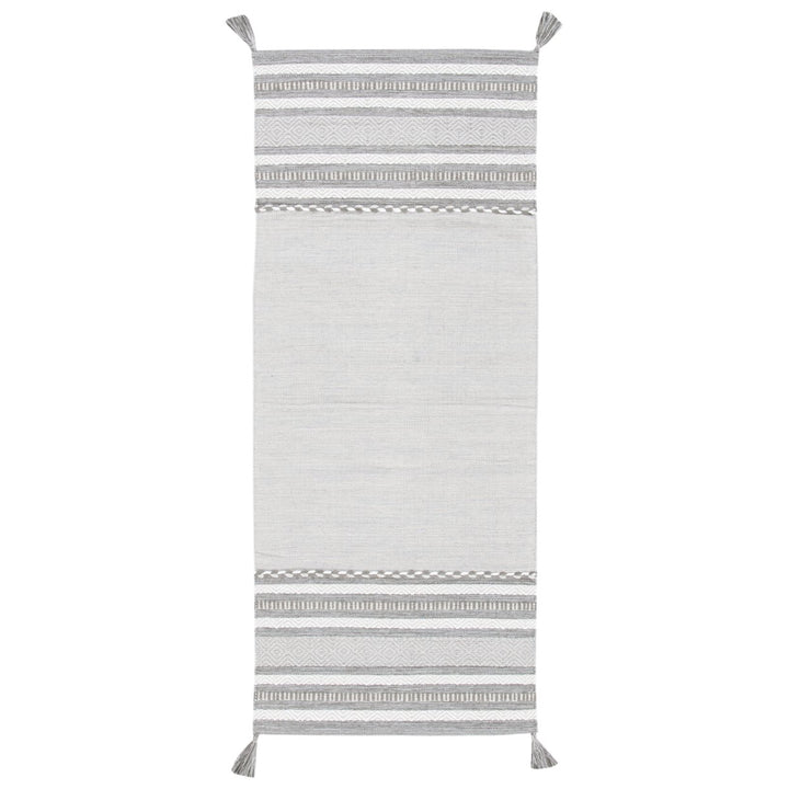 SAFAVIEH Montauk MTK215F Handwoven Grey / Ivory Rug Image 3