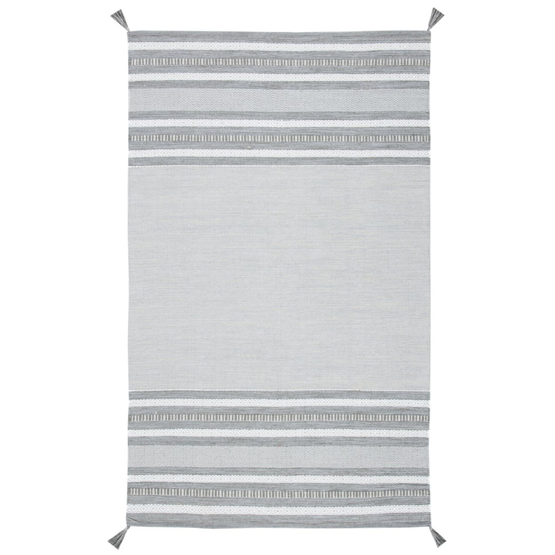 SAFAVIEH Montauk MTK214F Handwoven Grey / Ivory Rug Image 1