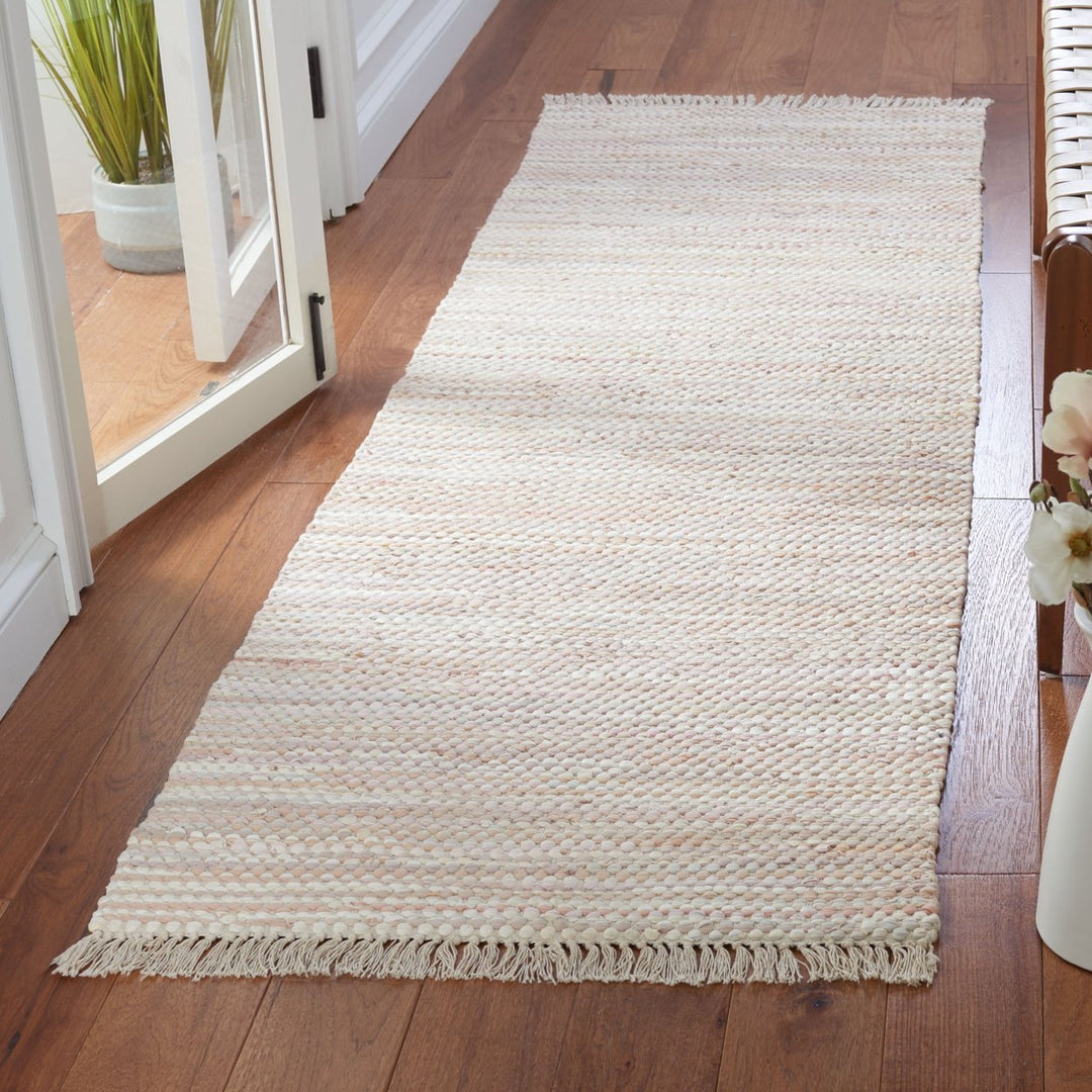 SAFAVIEH Montauk Collection MTK251B Handwoven Beige Rug Image 2