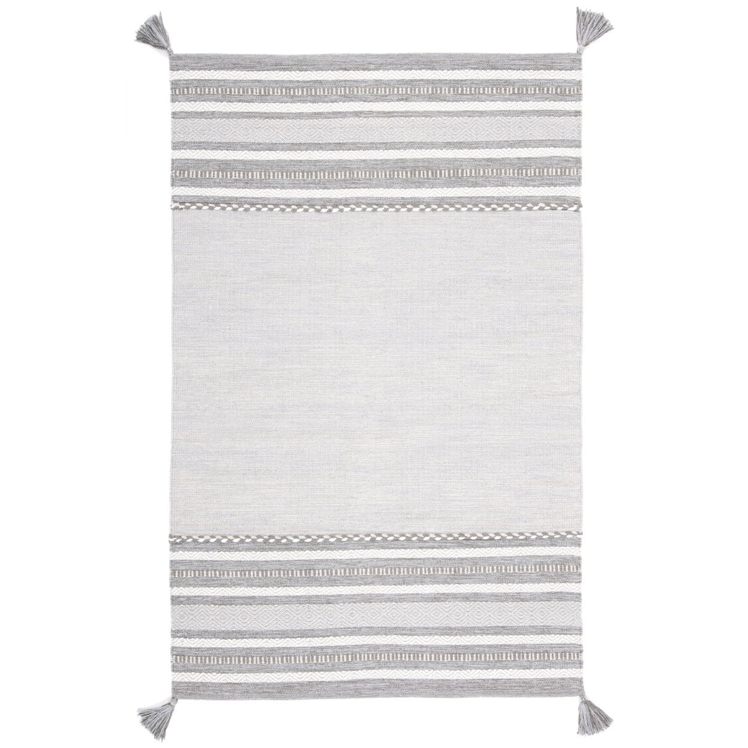 SAFAVIEH Montauk MTK215F Handwoven Grey / Ivory Rug Image 8