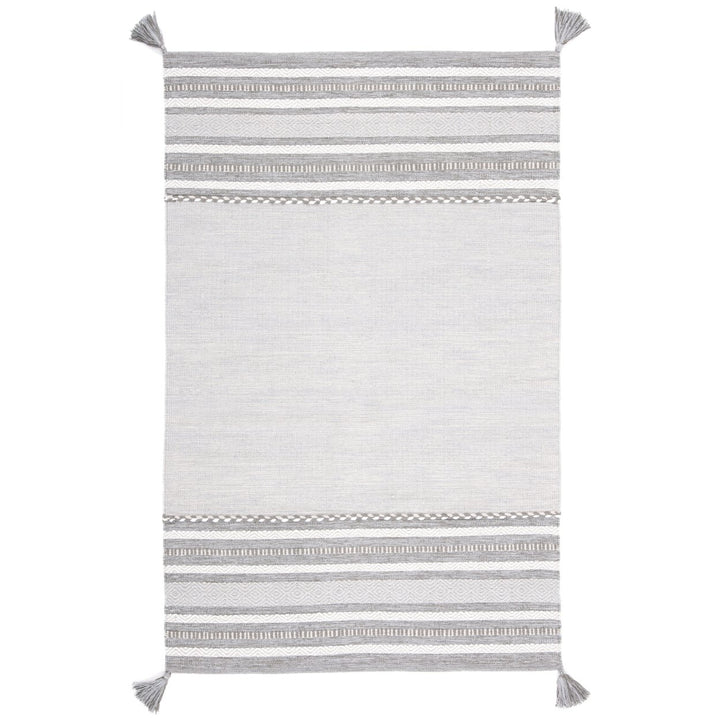 SAFAVIEH Montauk MTK215F Handwoven Grey / Ivory Rug Image 8