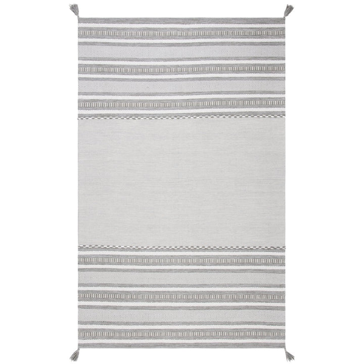 SAFAVIEH Montauk MTK215F Handwoven Grey / Ivory Rug Image 1