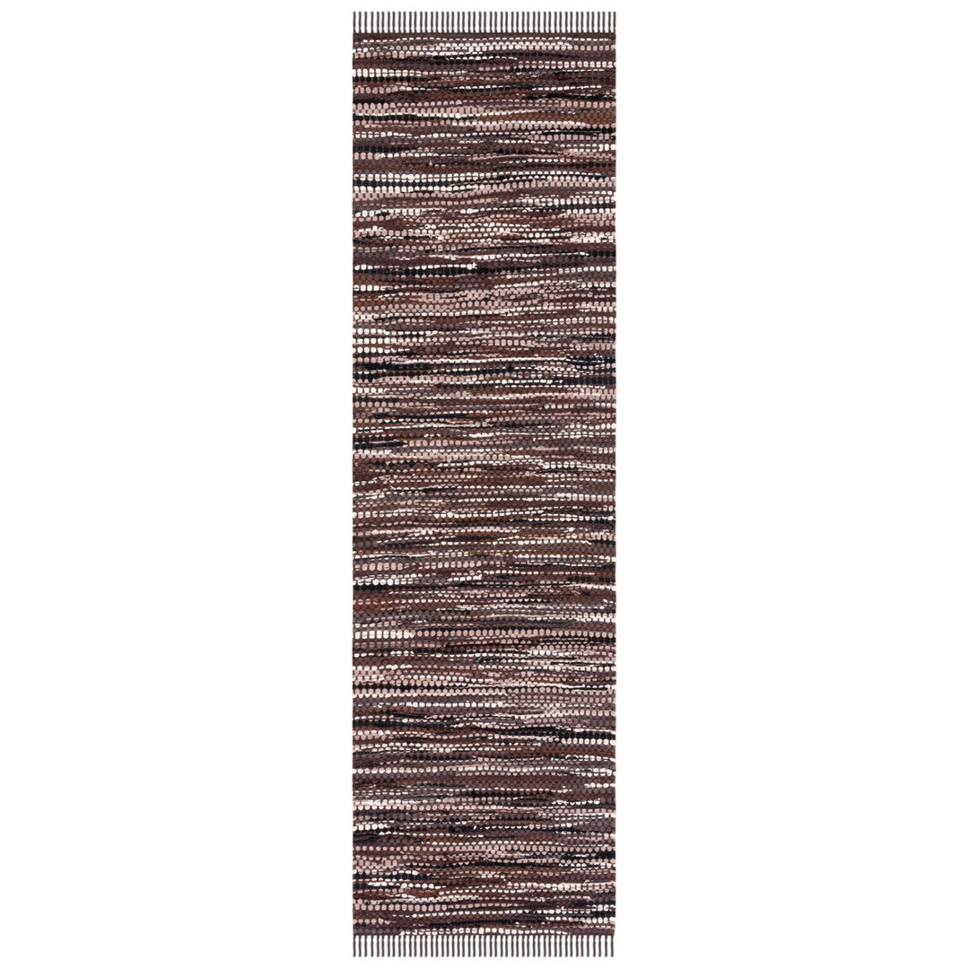 SAFAVIEH Montauk MTK251T Handwoven Brown / Ivory Rug Image 1