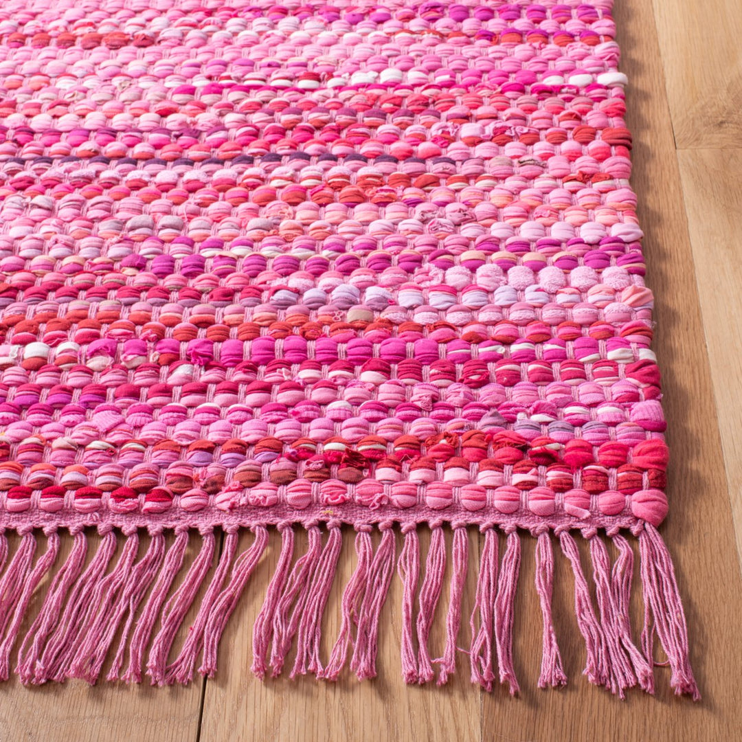 SAFAVIEH Montauk Collection MTK251U Handwoven Pink Rug Image 5