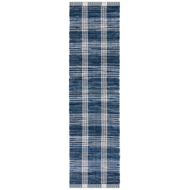 SAFAVIEH Montauk MTK276M Handwoven Blue / Beige Rug Image 3