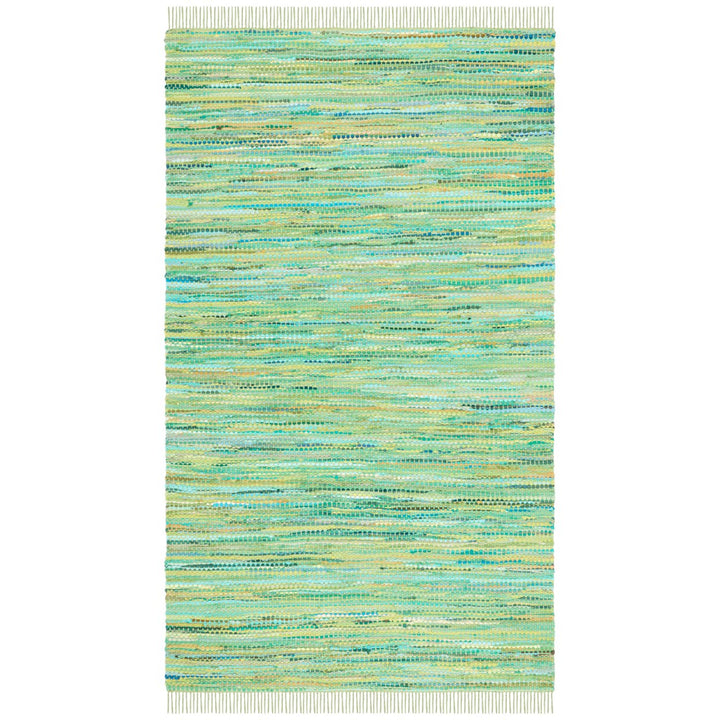 SAFAVIEH Montauk Collection MTK251Y Handwoven Green Rug Image 1