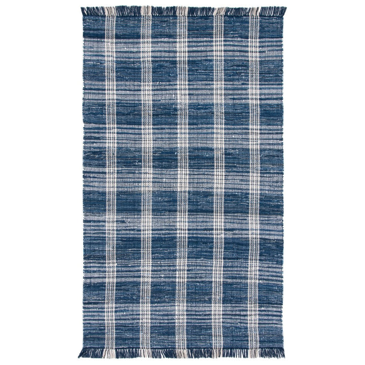 SAFAVIEH Montauk MTK276M Handwoven Blue / Beige Rug Image 1