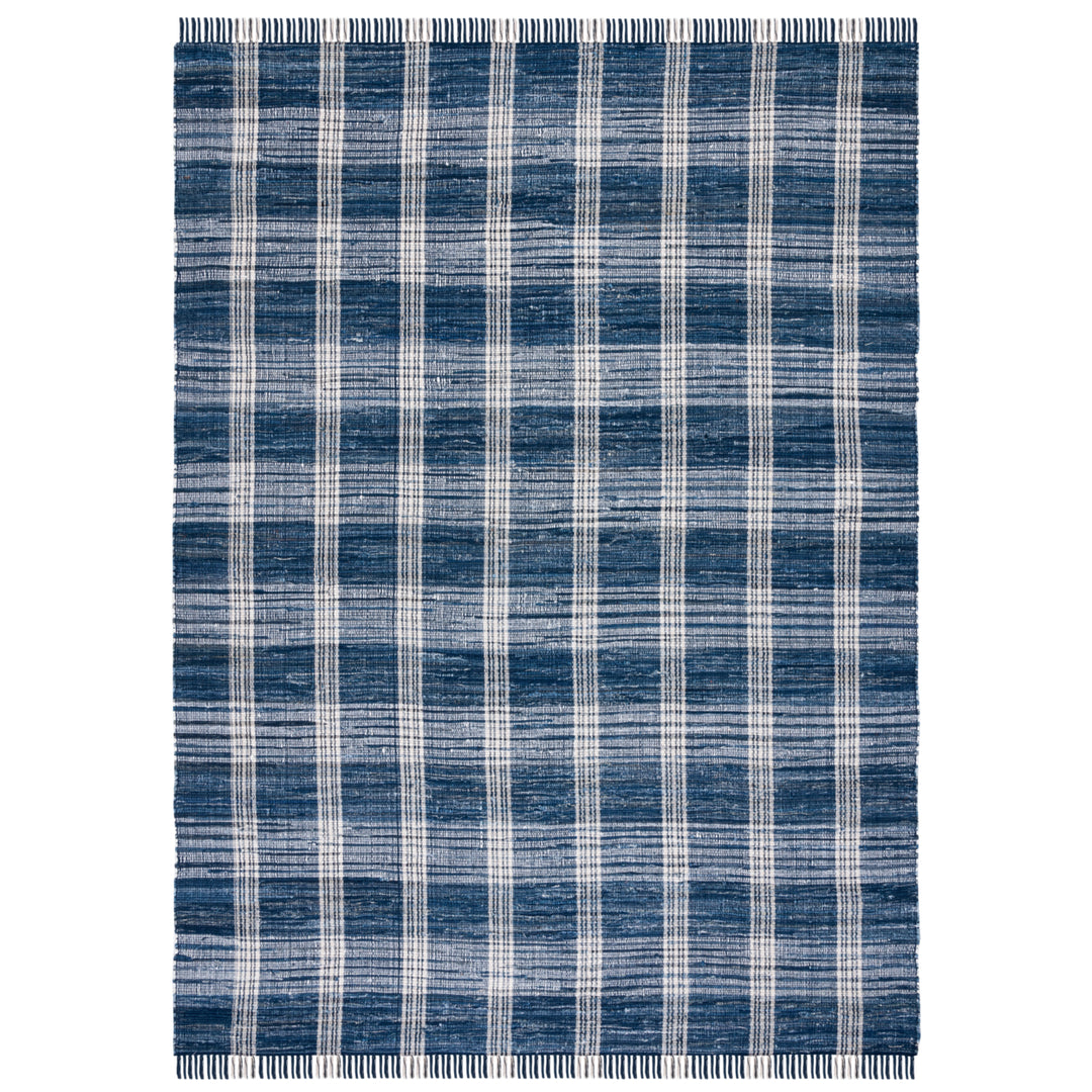 SAFAVIEH Montauk MTK276M Handwoven Blue / Beige Rug Image 9