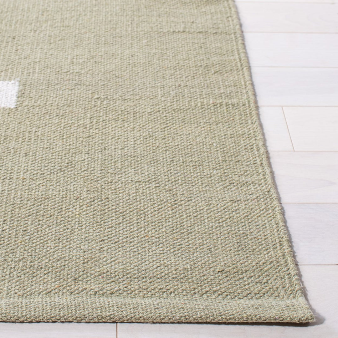 SAFAVIEH Montauk MTK311W Light Green / Ivory Rug Image 6