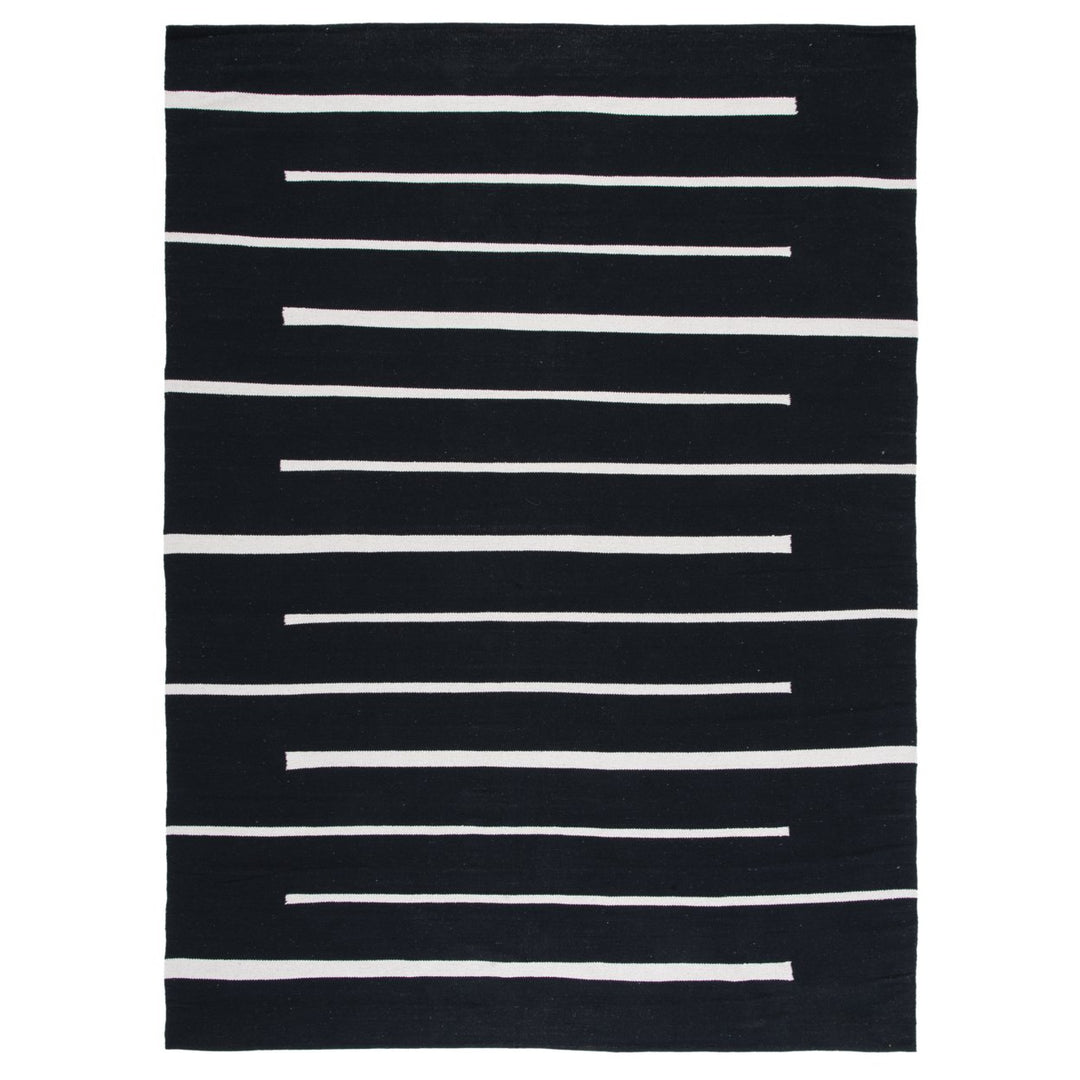 SAFAVIEH Montauk MTK311Z Handwoven Black / Ivory Rug Image 1