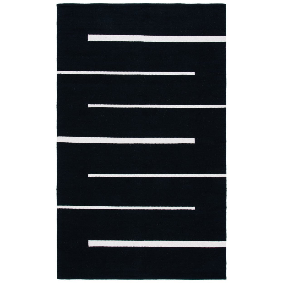 SAFAVIEH Montauk MTK311Z Handwoven Black / Ivory Rug Image 10