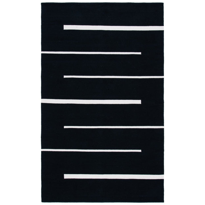 SAFAVIEH Montauk MTK311Z Handwoven Black / Ivory Rug Image 10