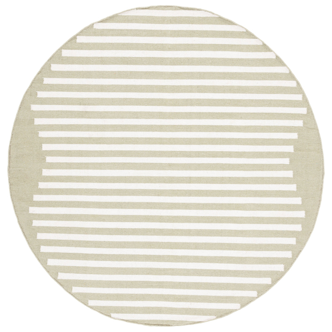 SAFAVIEH Montauk MTK313W Light Green / Ivory Rug Image 3