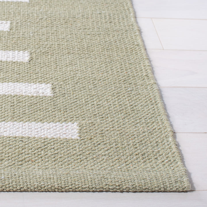 SAFAVIEH Montauk MTK313W Light Green / Ivory Rug Image 6