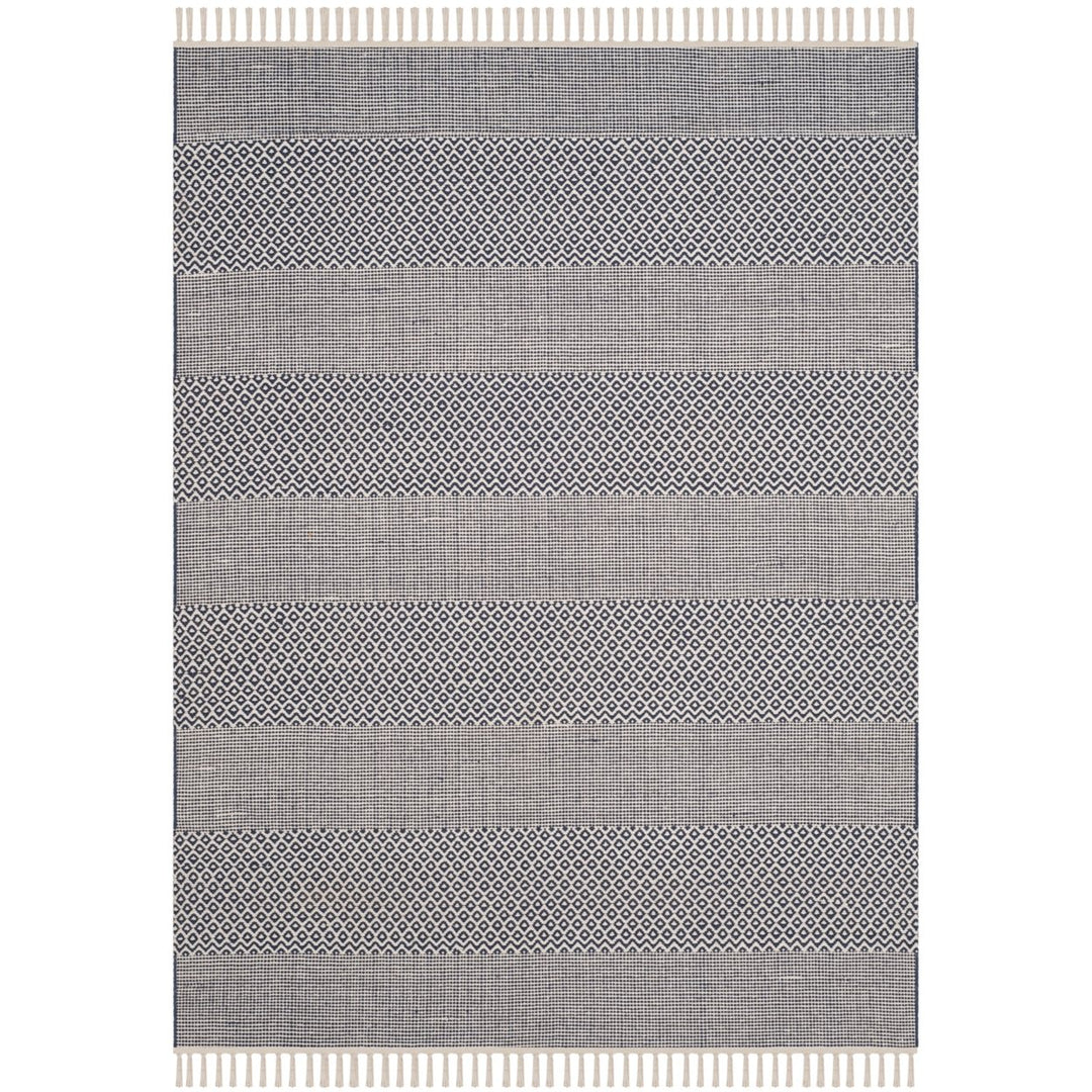 SAFAVIEH Montauk MTK330B Handwoven Ivory / Navy Rug Image 9