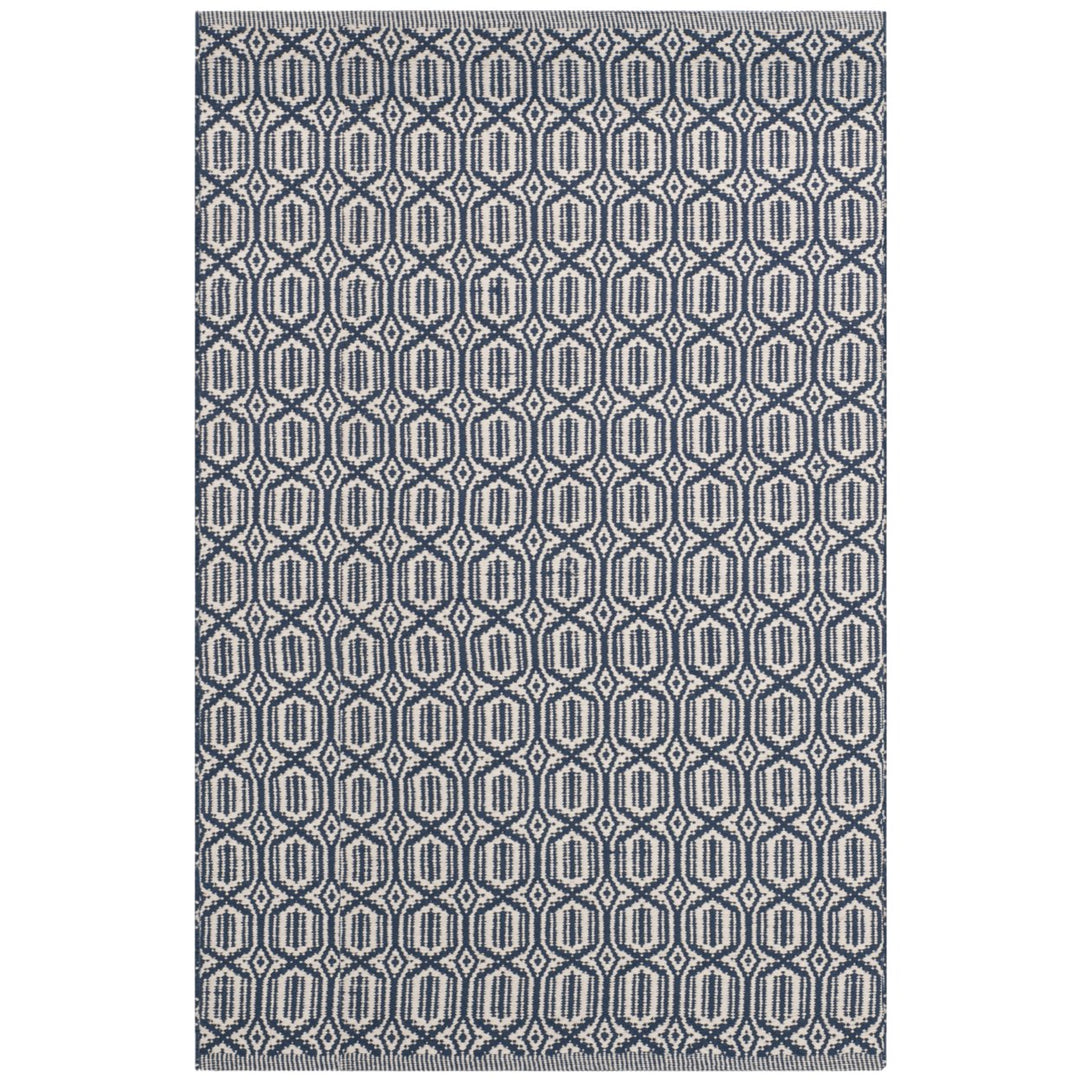 SAFAVIEH Montauk MTK333B Handwoven Ivory / Navy Rug Image 1